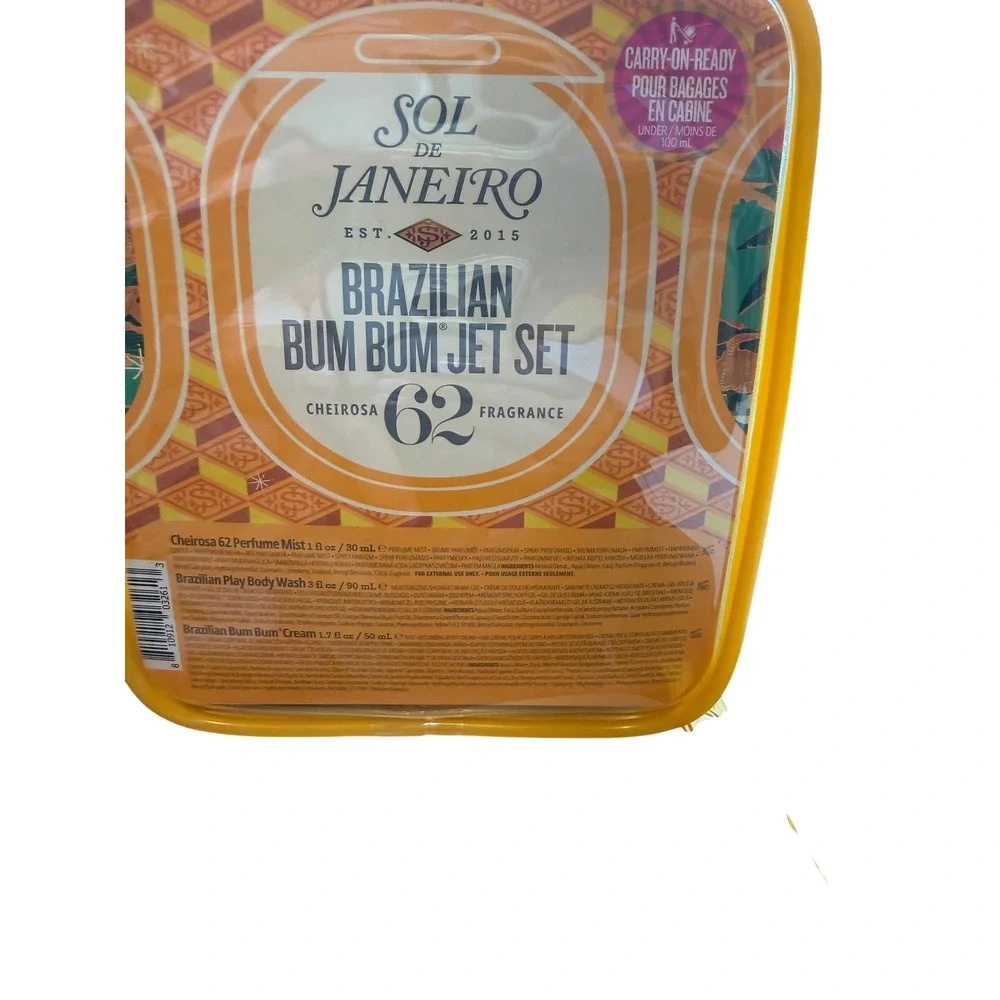 Sol de Janeiro Jet Set Travel Kit Womens New Unopened Cheirosa 62 Bum Bum